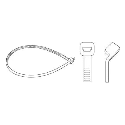 Attaches blanches bar-lock, 280 mm / 11