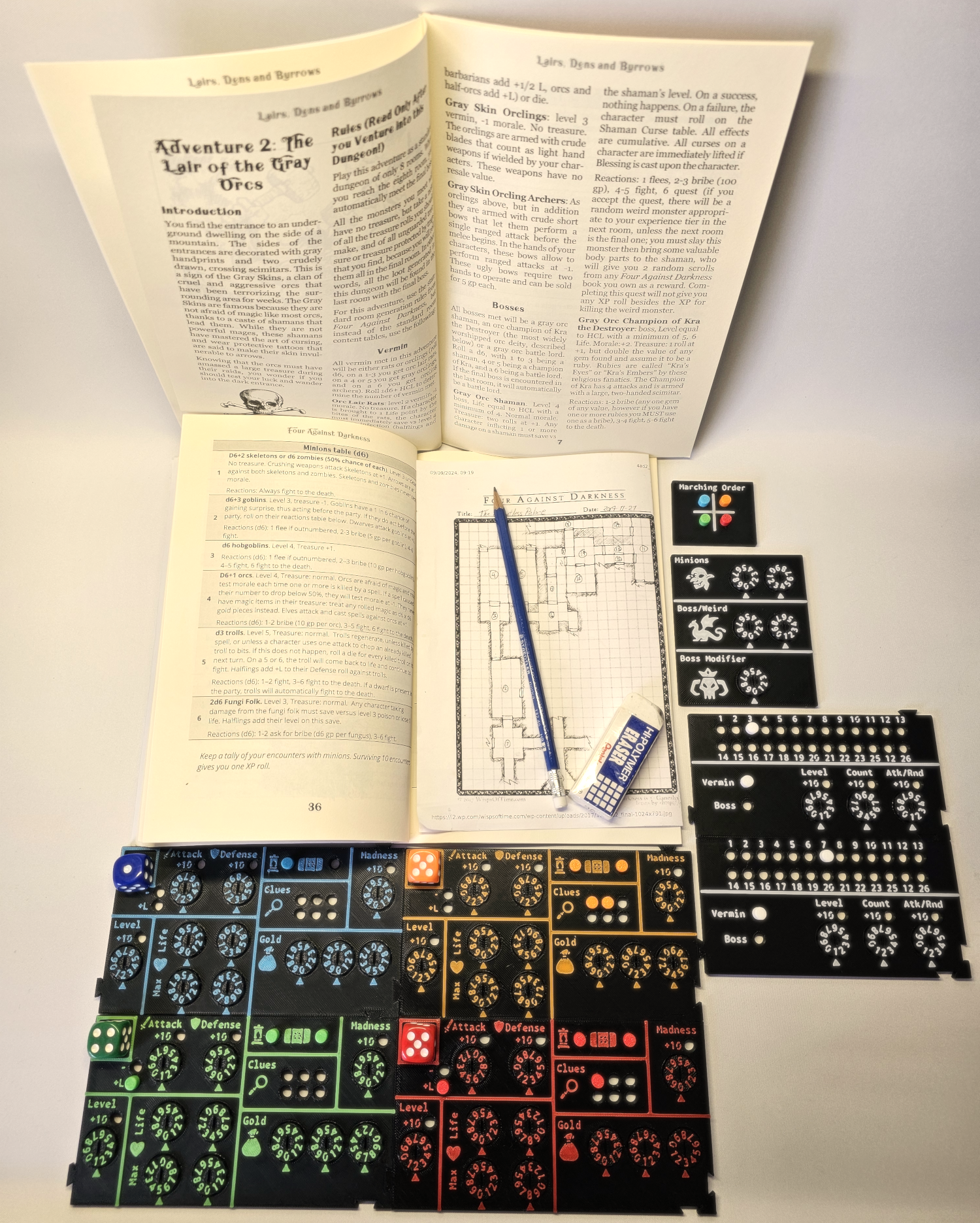 Four Against Darkness - Player Kit (Unofficial)