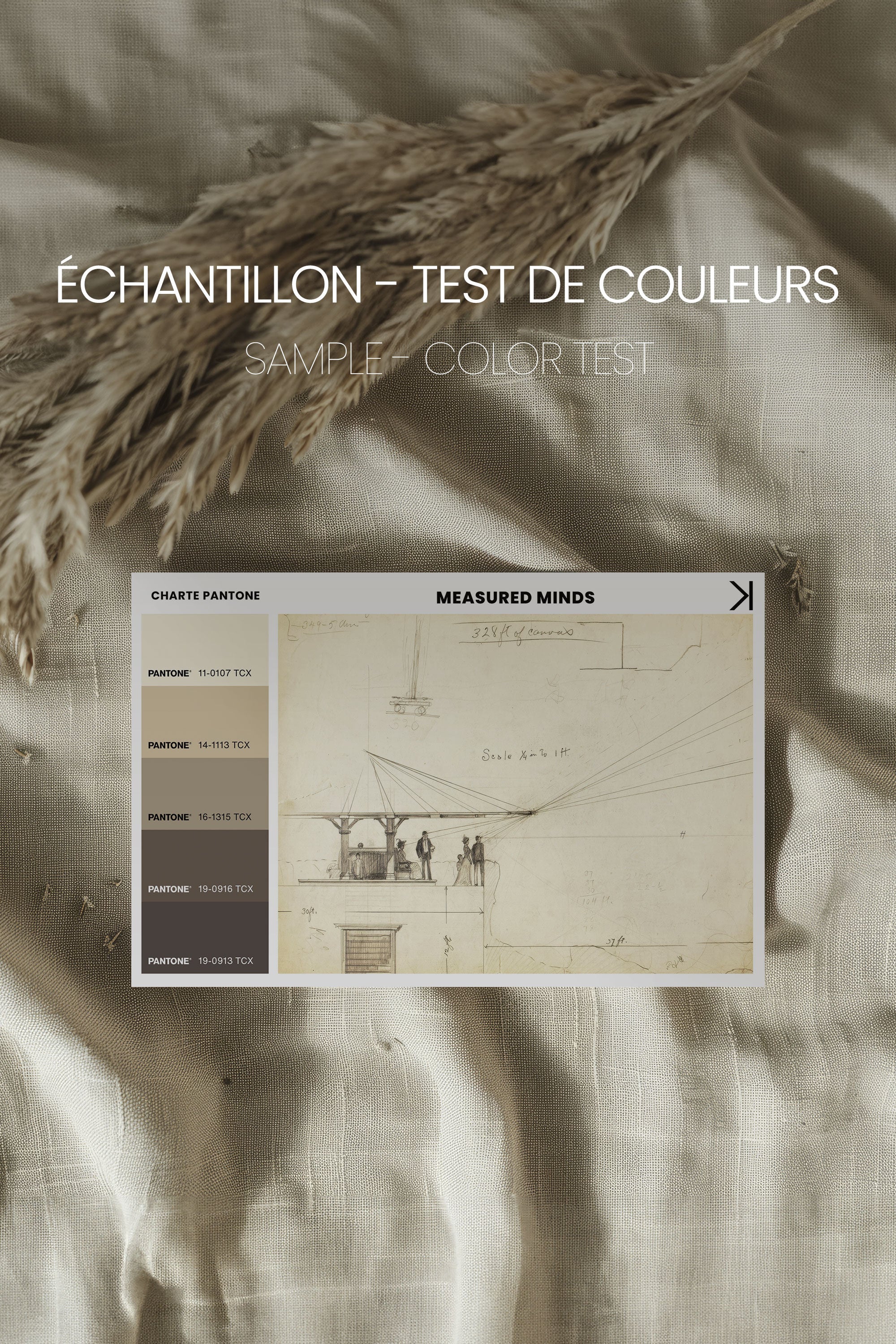 MEASURED MINDS, Oeuvre sur toile étirée
