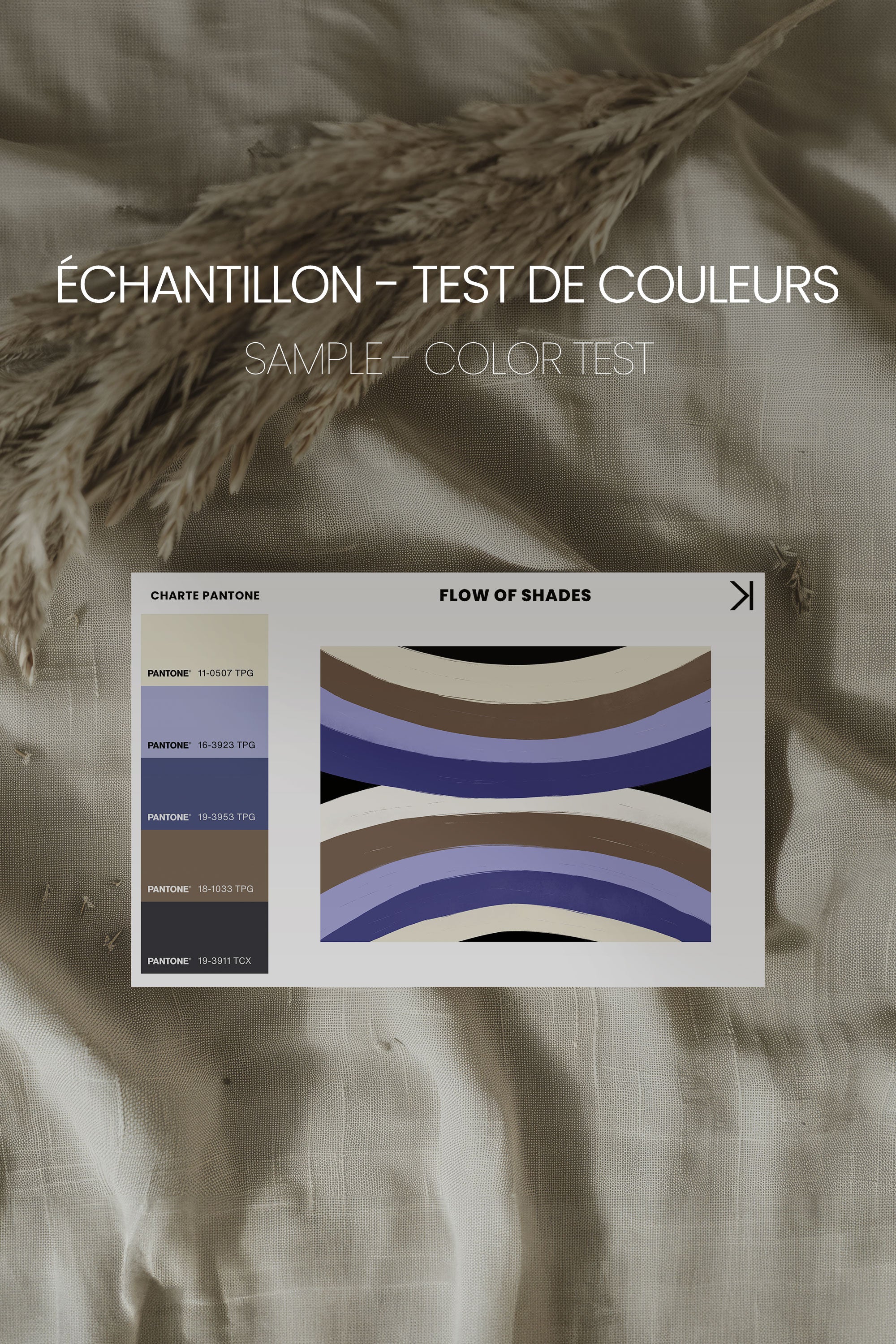 FLOW OF SHADES, Oeuvre sur toile étirée