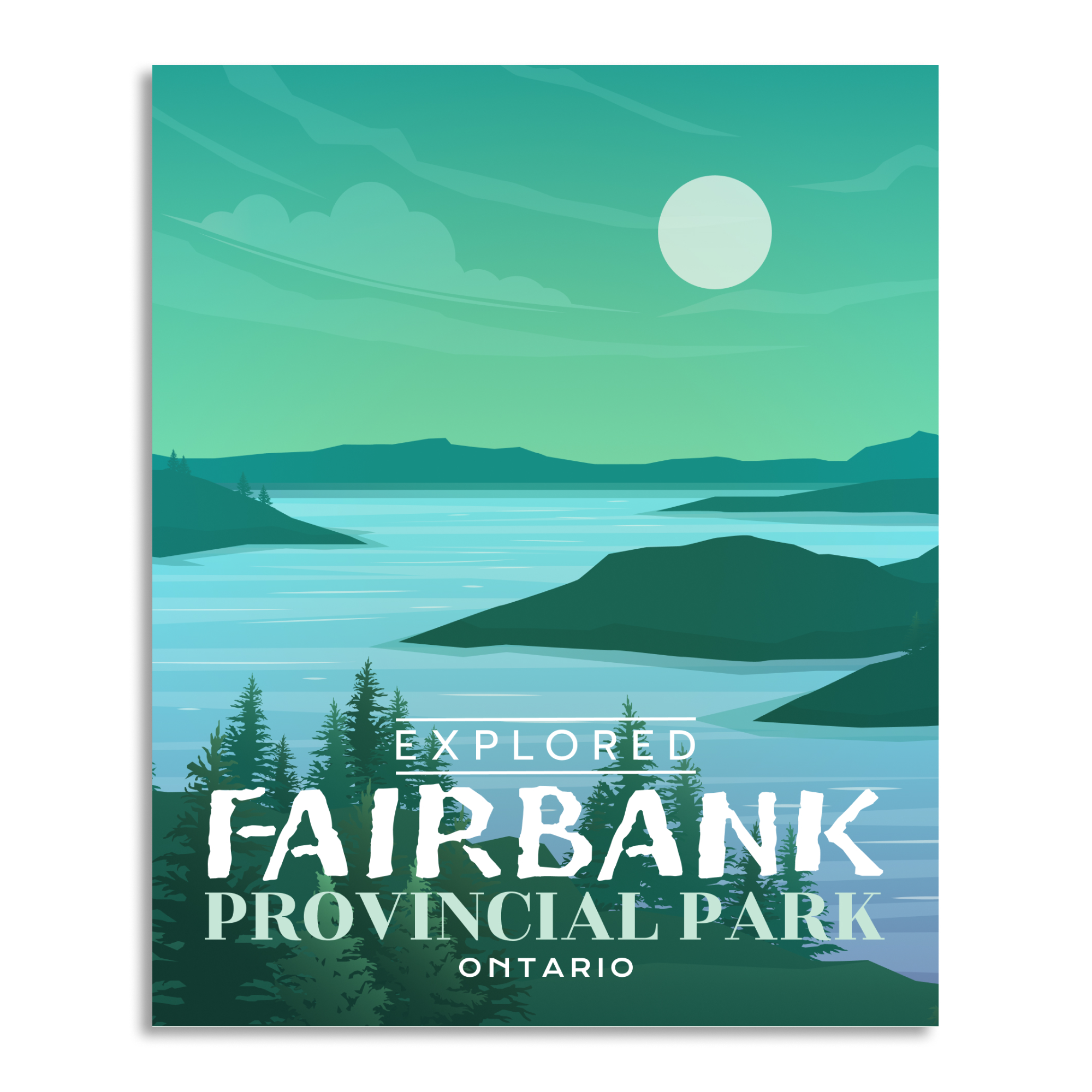 Fairbank Provincial Park 'Explored' Poster, Canada Parks