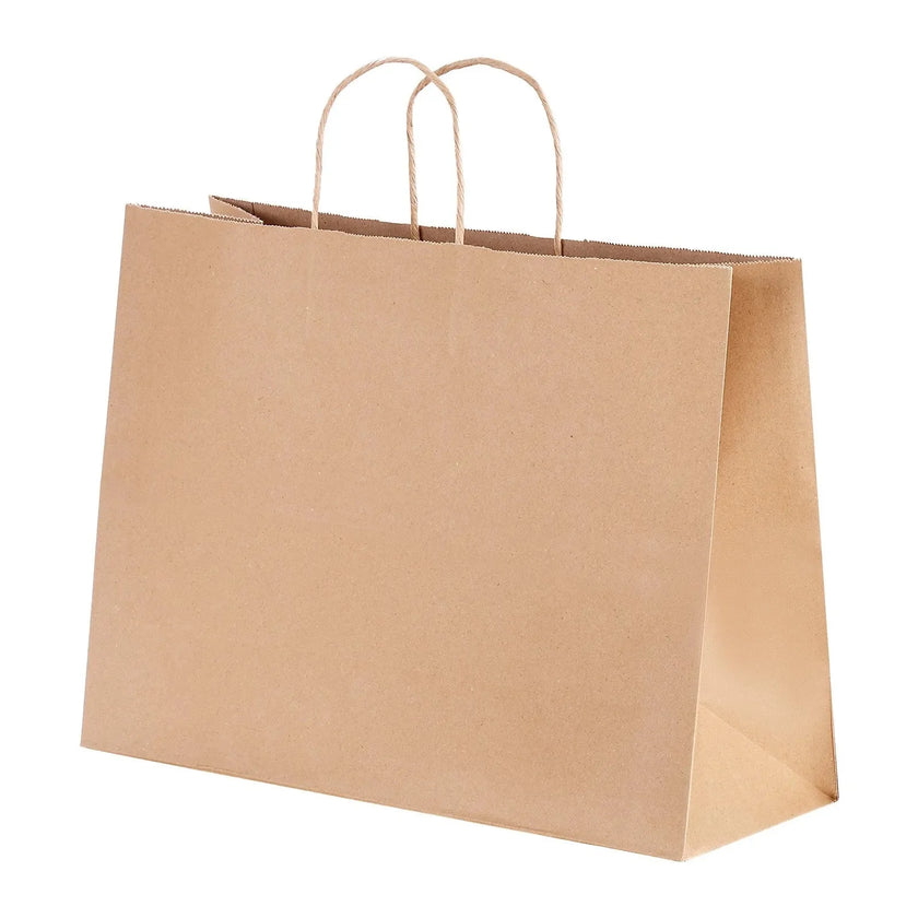 VEVOR Kraft Paper Bags with Handles  Large Eco-Friendly Bags