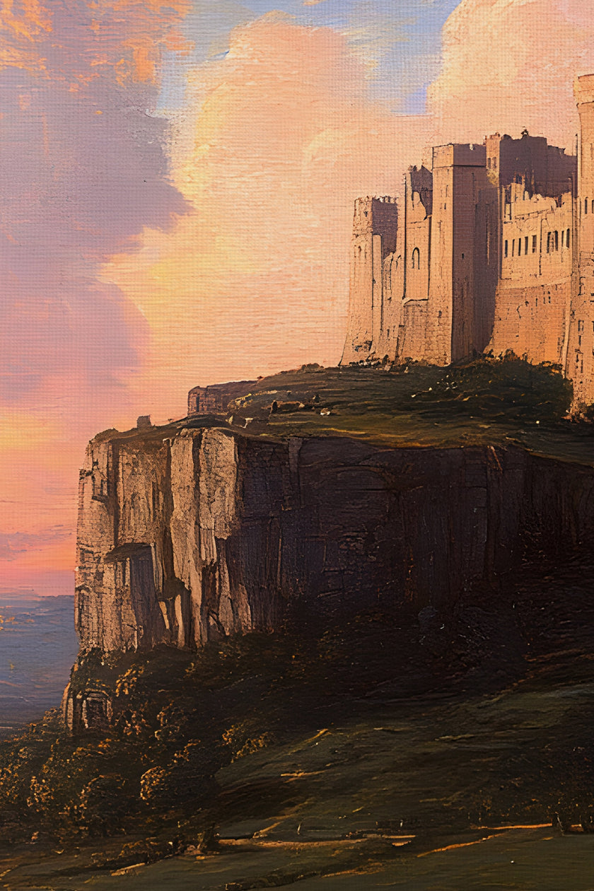 PAYSAGE D'ÉPOPÉE, CADRE VINTAGE ARGENT