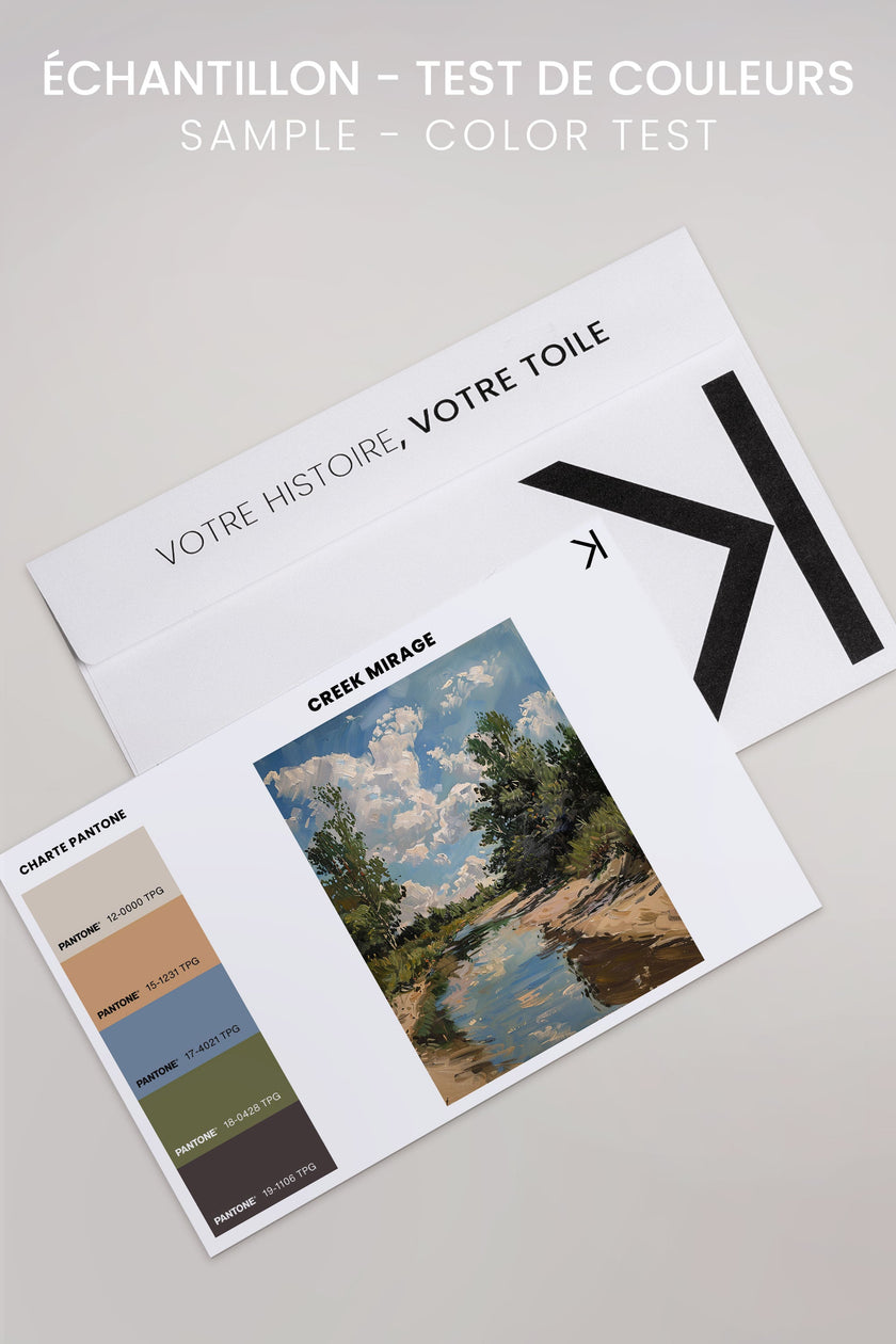 CREEK MIRAGE, Oeuvre sur toile étirée