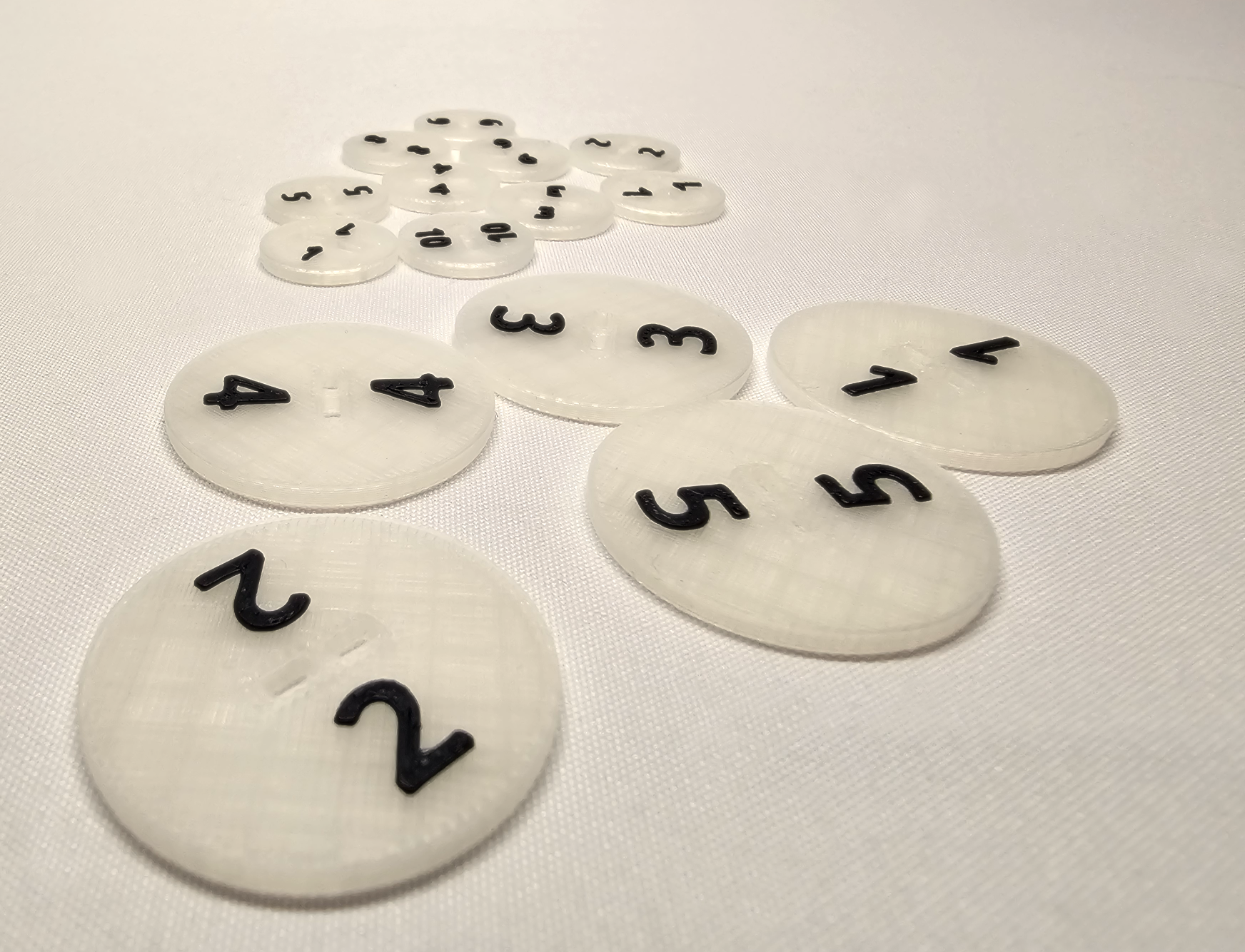 League of Dungeoneers - Enemies trackers with numbered bases