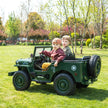 24V Army Jeep 3 Seater DELUXE Kids Ride On Car with Remote Control