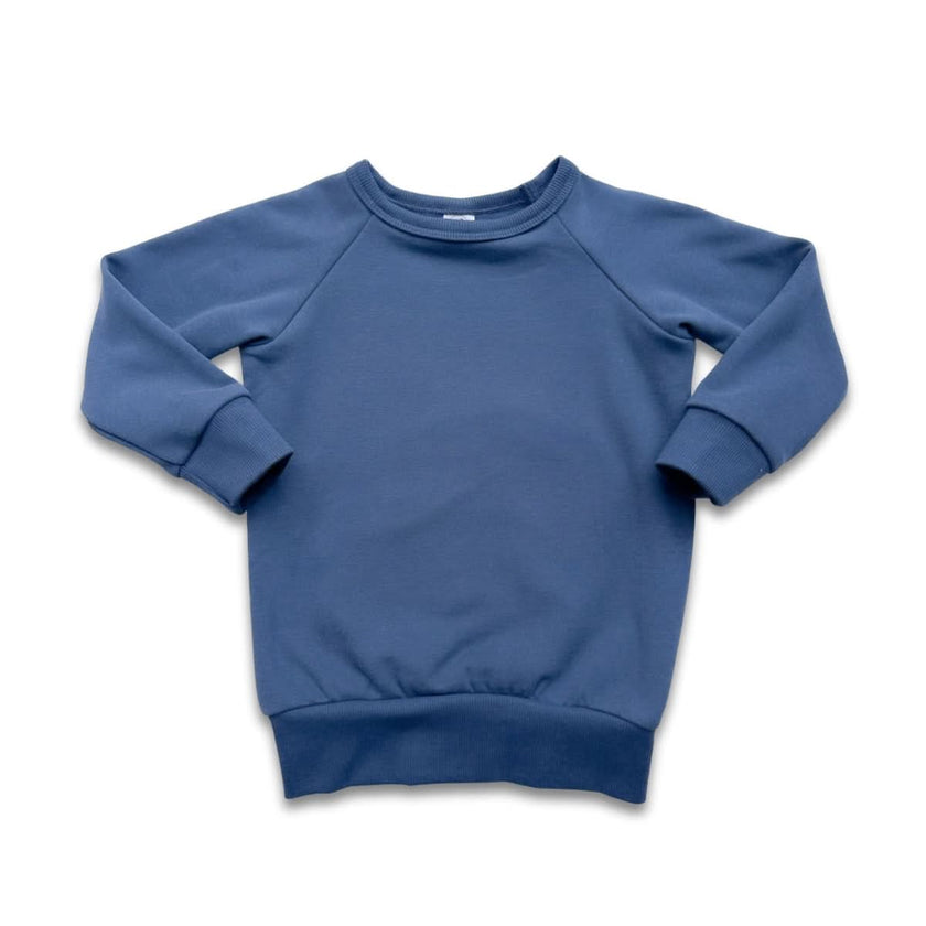 Baby/Kids' Bamboo Fleece Raglan Pullover | Black