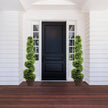 Wales Faux Potted Spiral Boxwood Topiary Plant (Multiple Sizes)