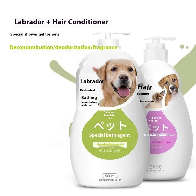 Pet Shower Gel & Shampoo – Breed-Specific Formula for Dogs & Cats | Deodorizing Bath Wash