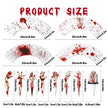48Pcs Halloween Cupcake Toppers Wrappers Rip Kit Bloody Zombie Hand Cupcake Pick Decorations For Halloween Horror Movie Bloody Theme Birthday Party Cake Decorations Supplies