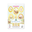 Easter Egg Foiled Paper Craft Toppers, 6 sheets