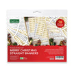 Foiled Merry Christmas Straight Banners Selection, Pack of 4