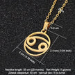 12 Constellation Necklace Accessories Stainless Steel Necklace