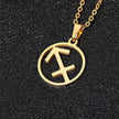 12 Constellation Necklace Accessories Stainless Steel Necklace