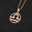 12 Constellation Necklace Accessories Stainless Steel Necklace