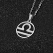12 Constellation Necklace Accessories Stainless Steel Necklace