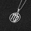12 Constellation Necklace Accessories Stainless Steel Necklace
