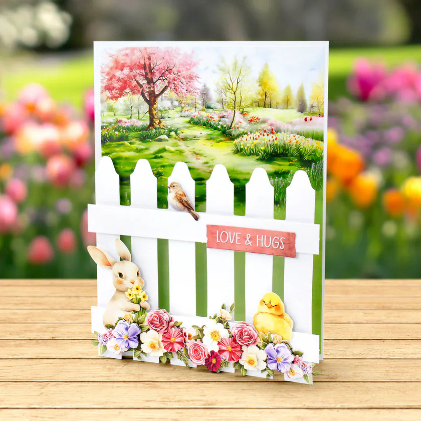 Garden Flowers Die Cut Embellishments, 3 sheets