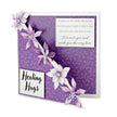 Dusky Violet Blooms, Die Cut Flowers & Leaves, 12 sheets