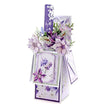 Dusky Violet Blooms, Die Cut Flowers & Leaves, 12 sheets