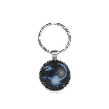 12 constellation keychain