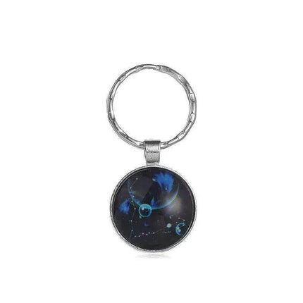 12 constellation keychain