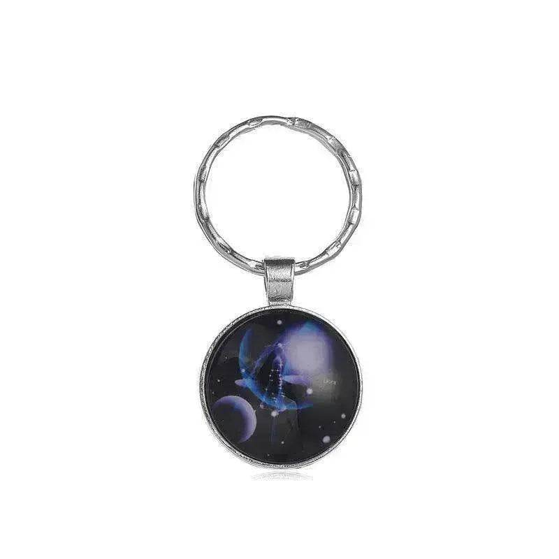 12 constellation keychain