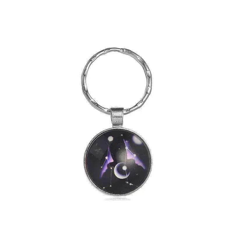 12 constellation keychain
