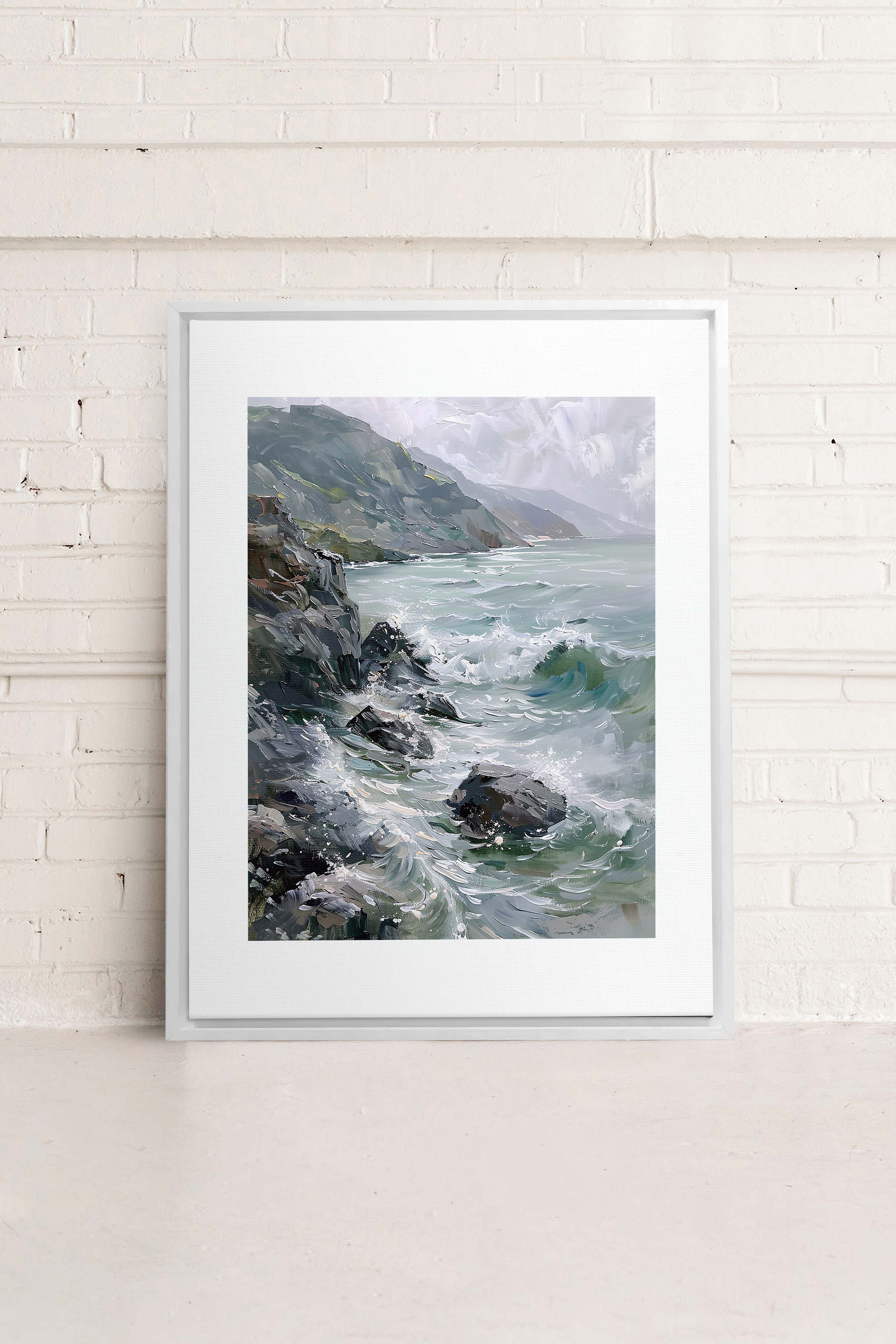 WILD COAST, Oeuvre sur toile étirée