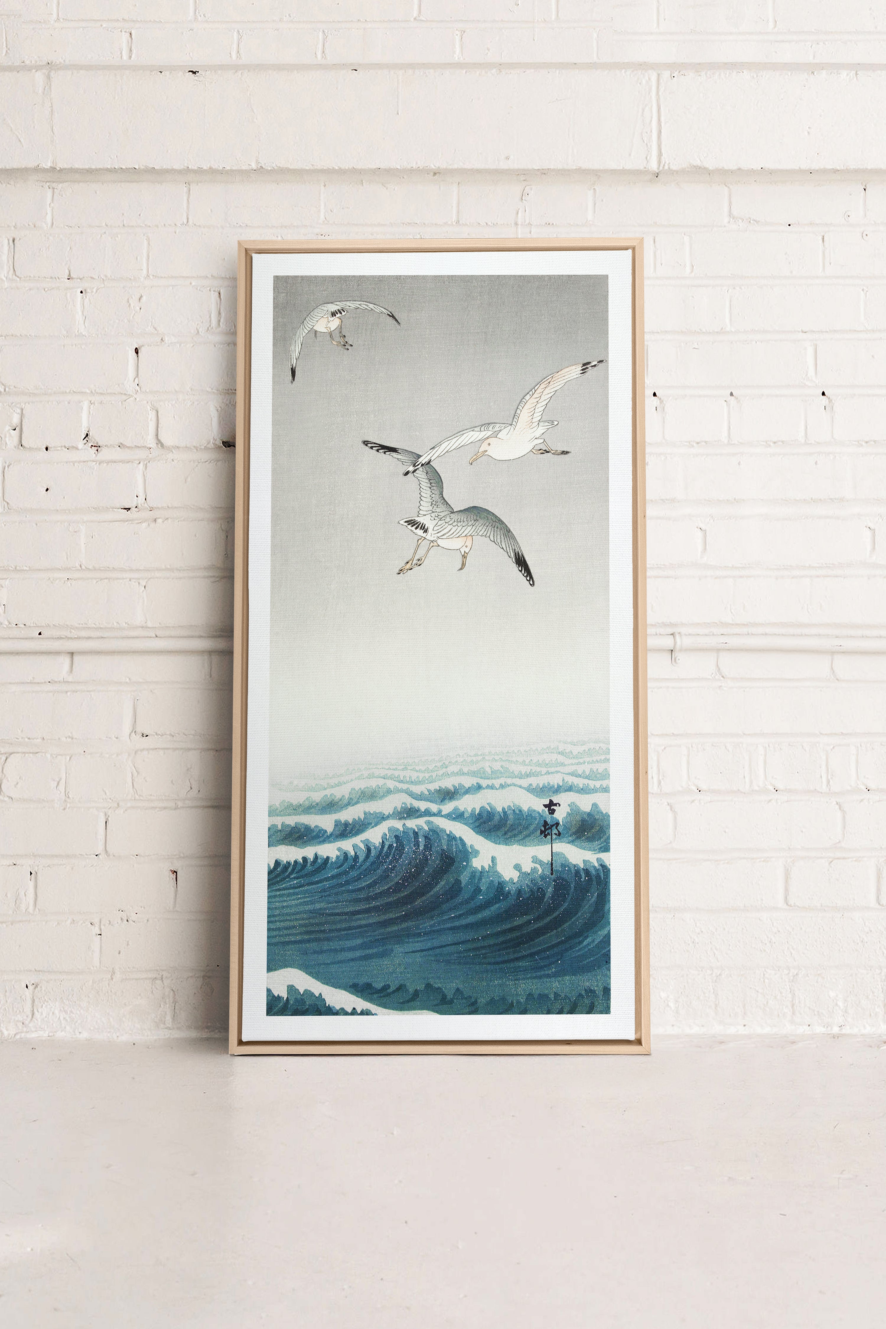 THREE SEAGULLS, Oeuvre sur toile étirée