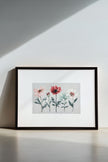 FLEURS DE SAISON, Oeuvre sur toile étirée