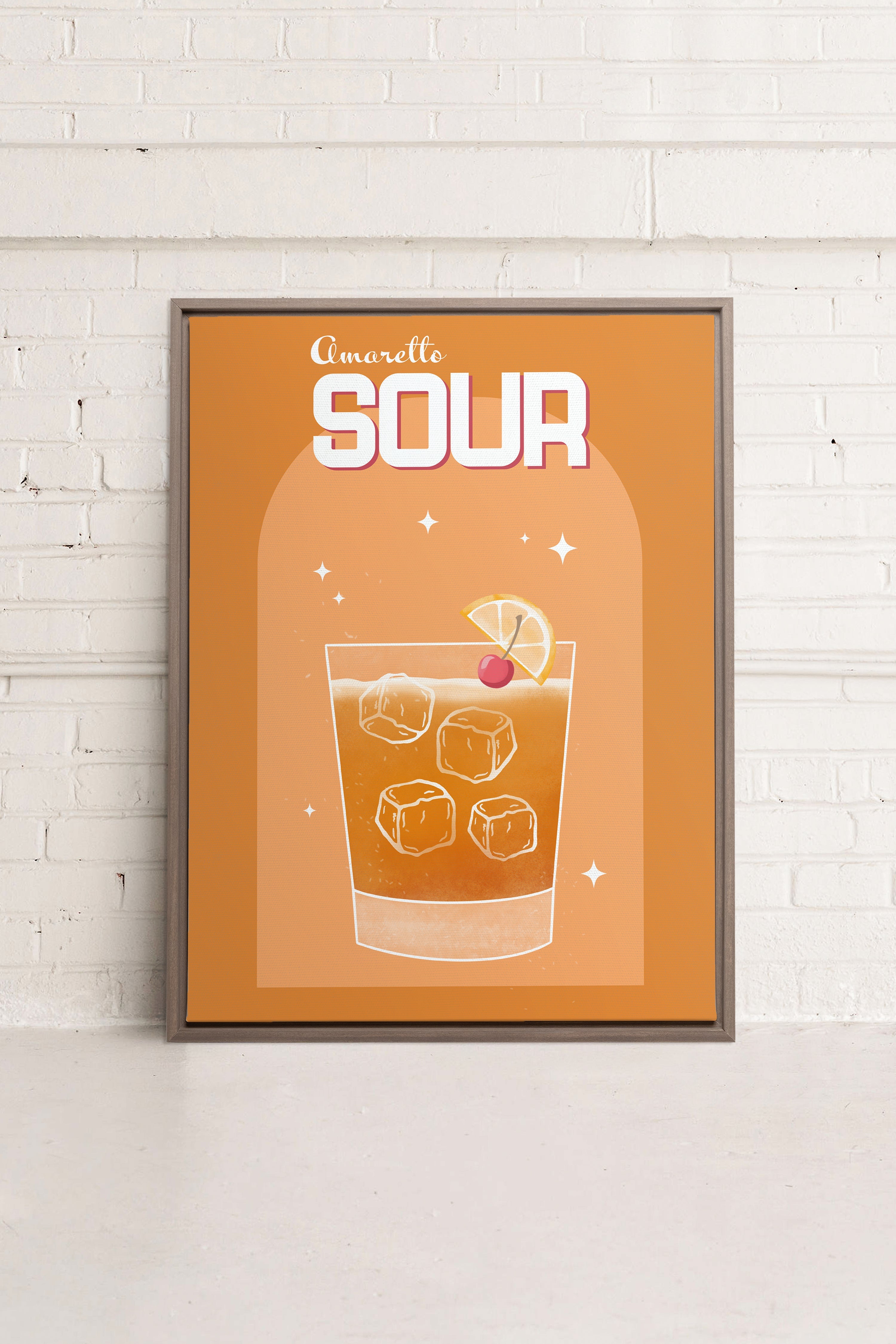 AMARETTO SOUR, Oeuvre sur toile étirée