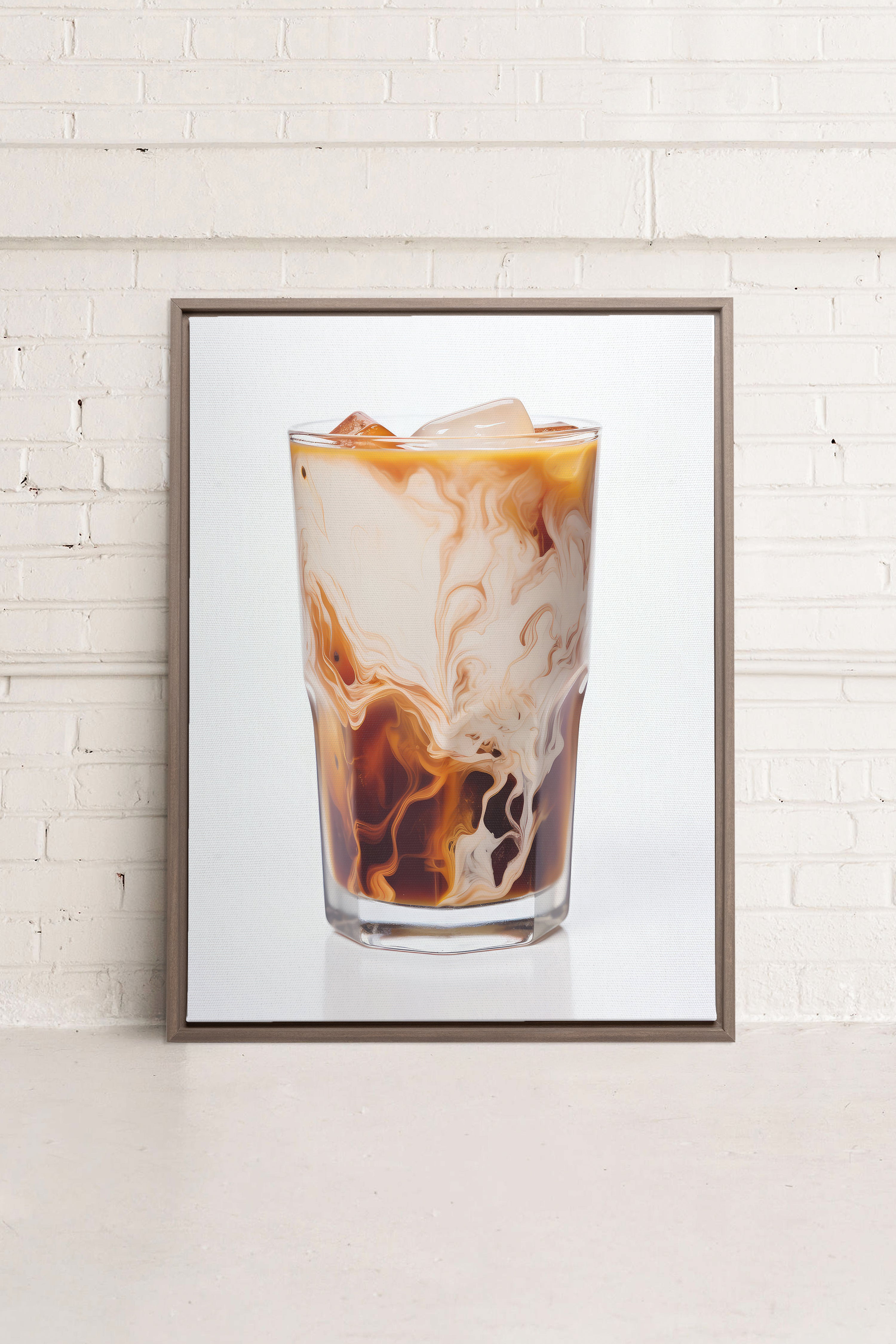 ICED COFFEE, Oeuvre sur toile étirée