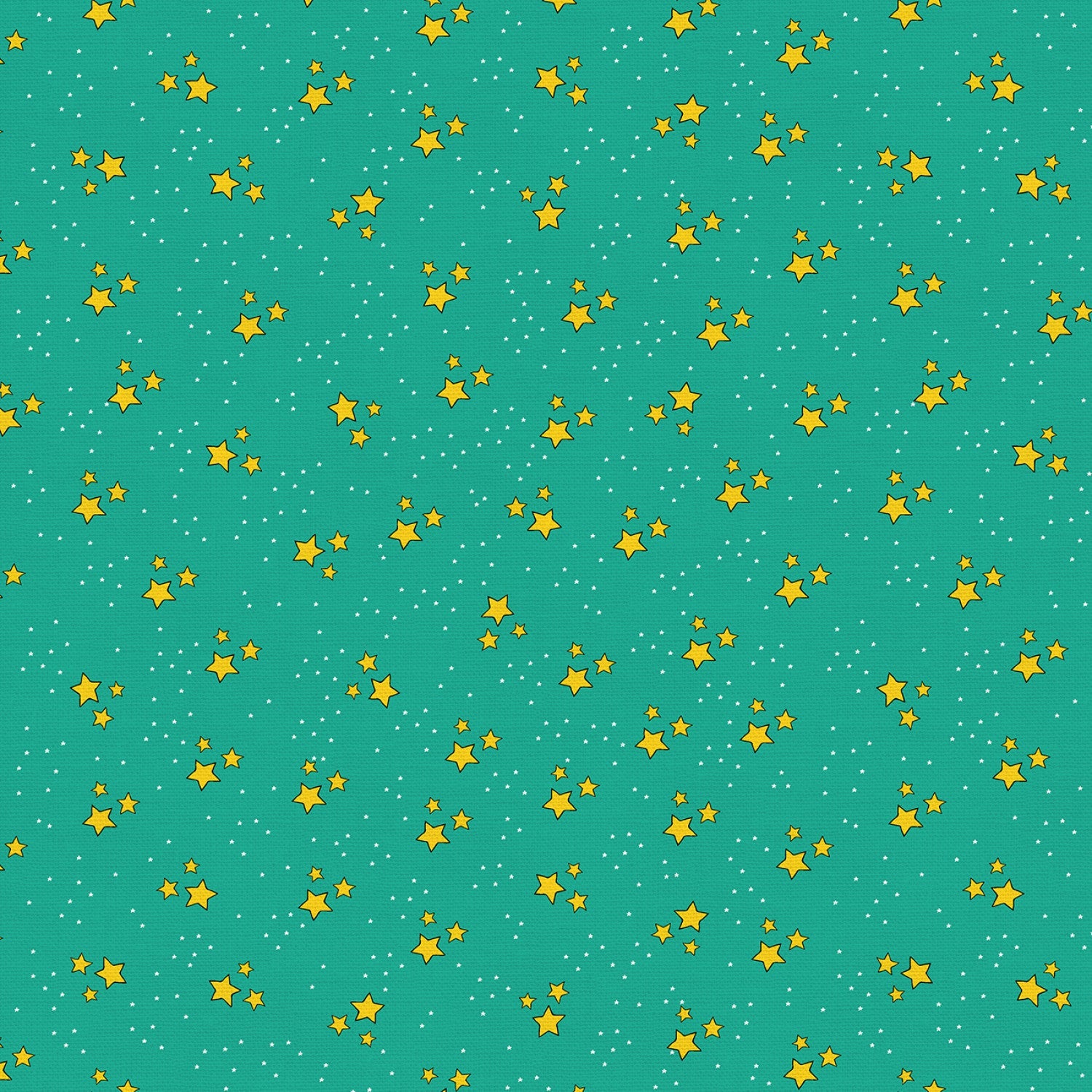 A Royal Fairytale - Stars - Mint by Paintbrush Studio Fabric
