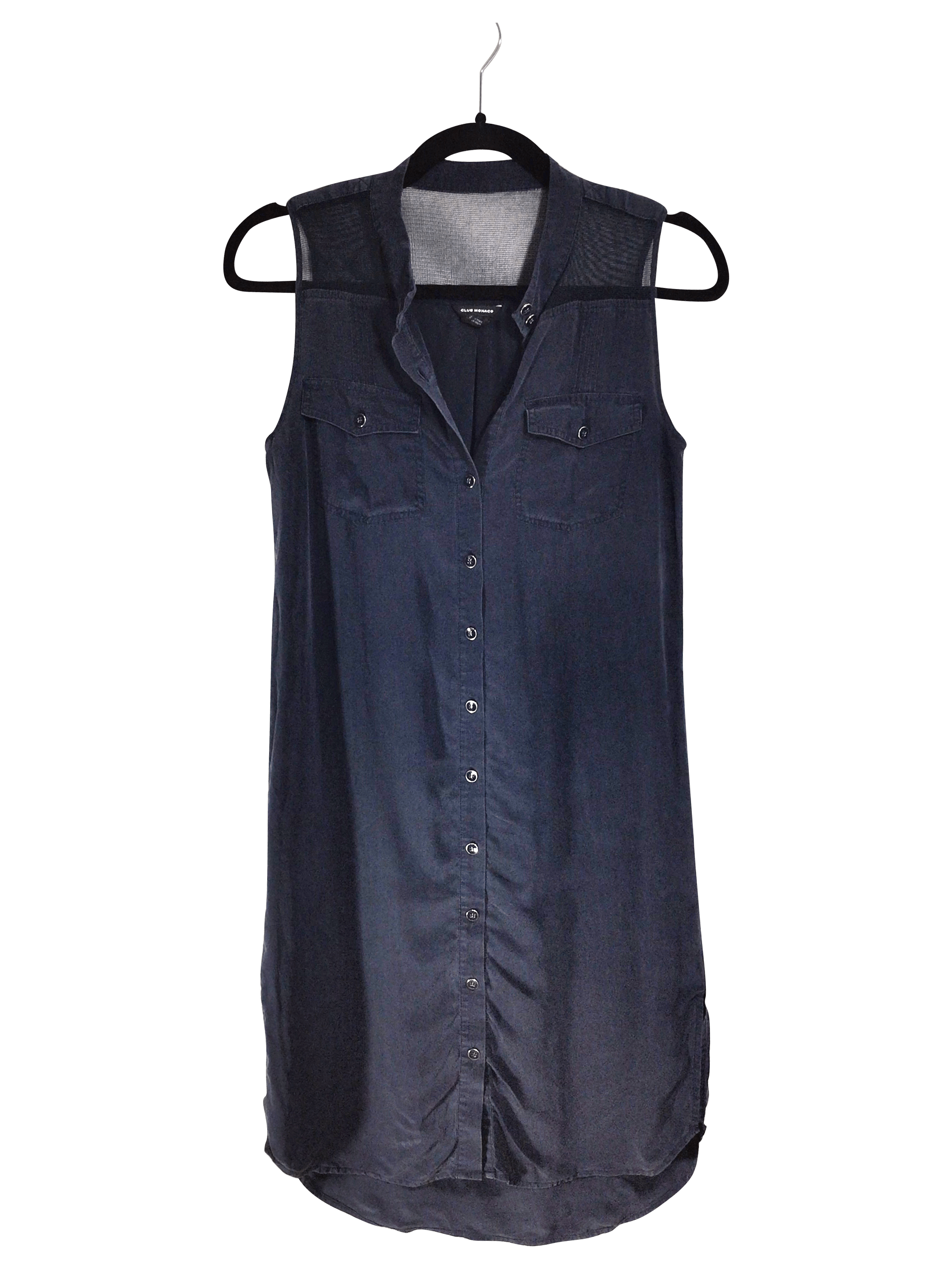 CLUB MONACO Women Shirt Dresses Regular fit in Blue - 0