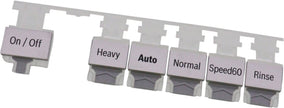 Bosch 12016745 Silver Push Button Set for Dishwasher