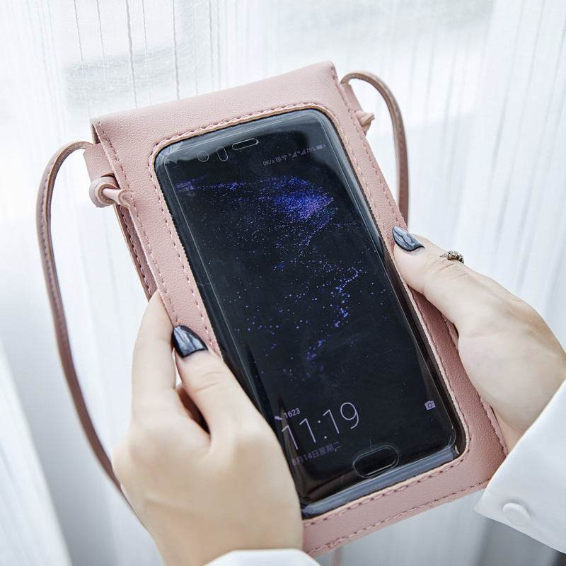 Cross Body Mobile Phone Bag Touching Screen