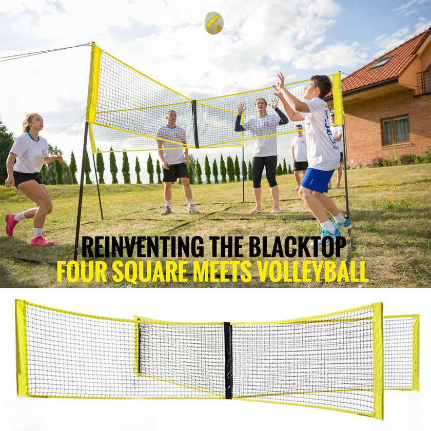 PE Standard Volleyball Net – Indoor Outdoor Beach Court Net 2mm/4mm Rope