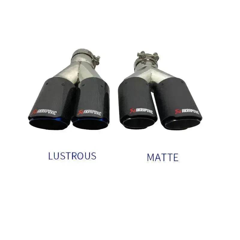 Y Model Compatible For Remus Exhaust  Pipe Tip Muffler Tips Carbon Fiber Stainless Steel Dual Outlet Tails Throat Rear Nozzle