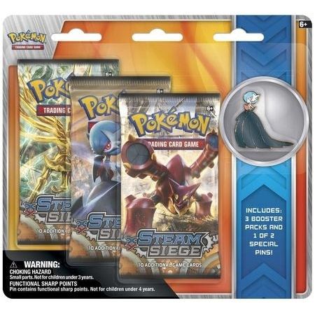 Steam Siege Collectible Pin 3 Pack Blister [Shiny Mega Gardevoir]