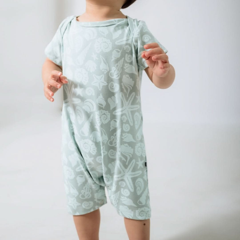 Baby Bamboo Shorts Romper | Coastal Keepsakes