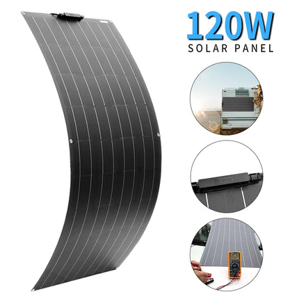120/240W Flexible Solar Panel kit Photovoltaic Module Solar Power Charger 12v