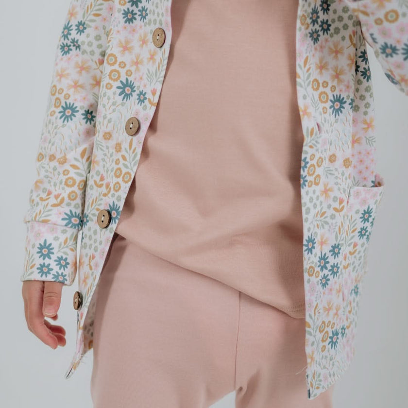 Youth Bamboo Cardigan | Rose