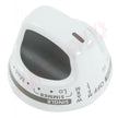 WPW10193257 Right Front Knob in White for Oven Range