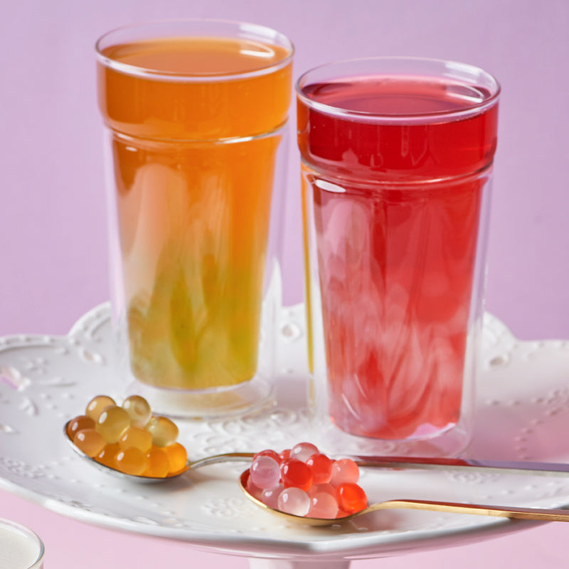 Strawberry Bursting Boba® | Popping Boba | 490g Mini Tub | 6 Mini Tubs Per Case | 90 Cases Per Pallet | Ships Free Within Canada on Orders Above CAD $199