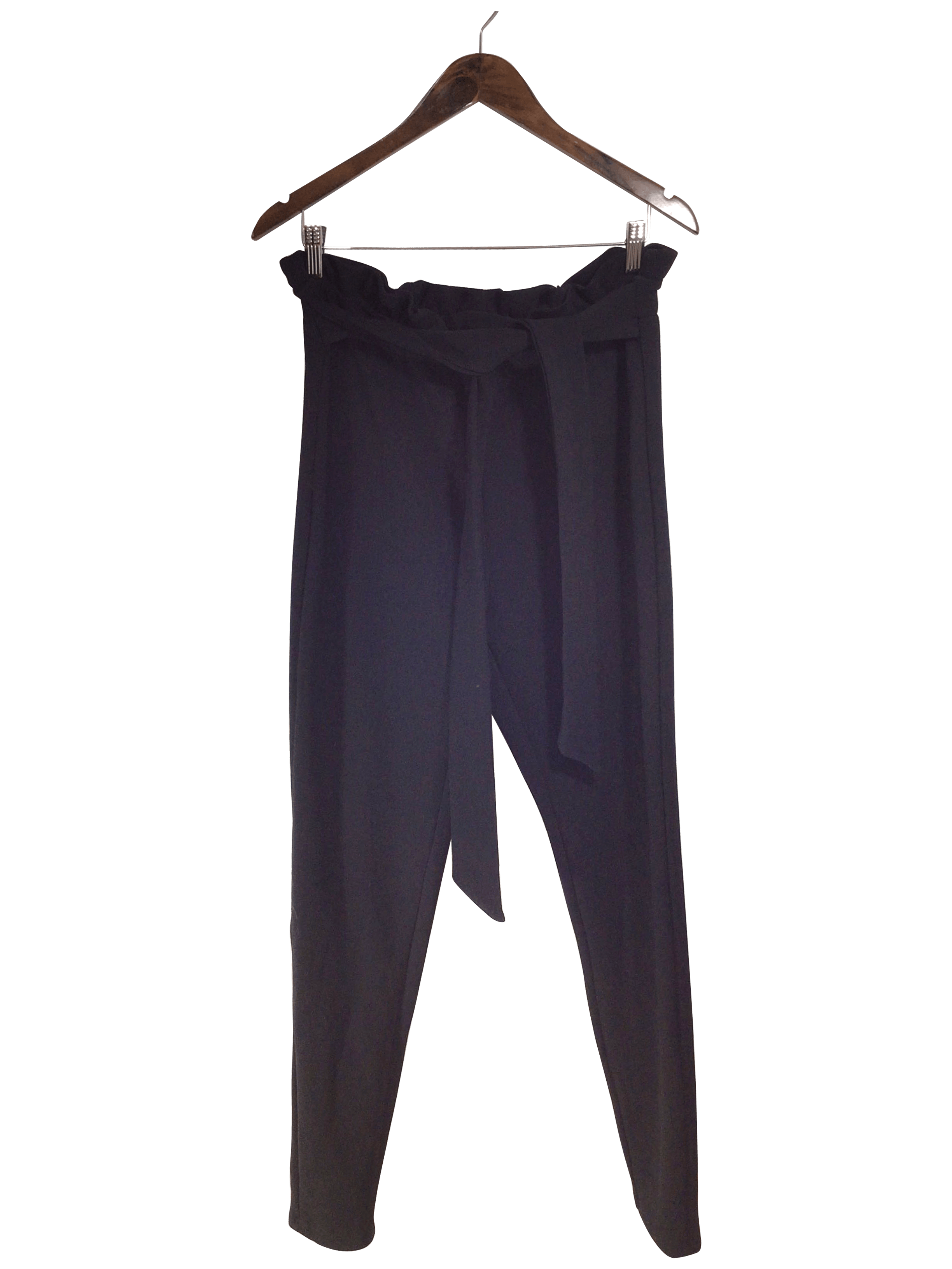 SHEIN Women Work Pants Regular fit in Black - 0XL
