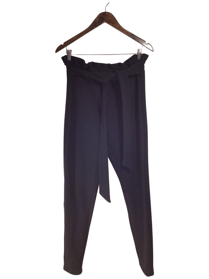 SHEIN Women Work Pants Regular fit in Black - 0XL