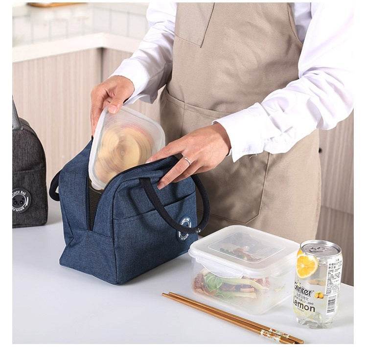 Oxford Cloth Lunch Box Bag with Aluminum Foil Insulation Layer