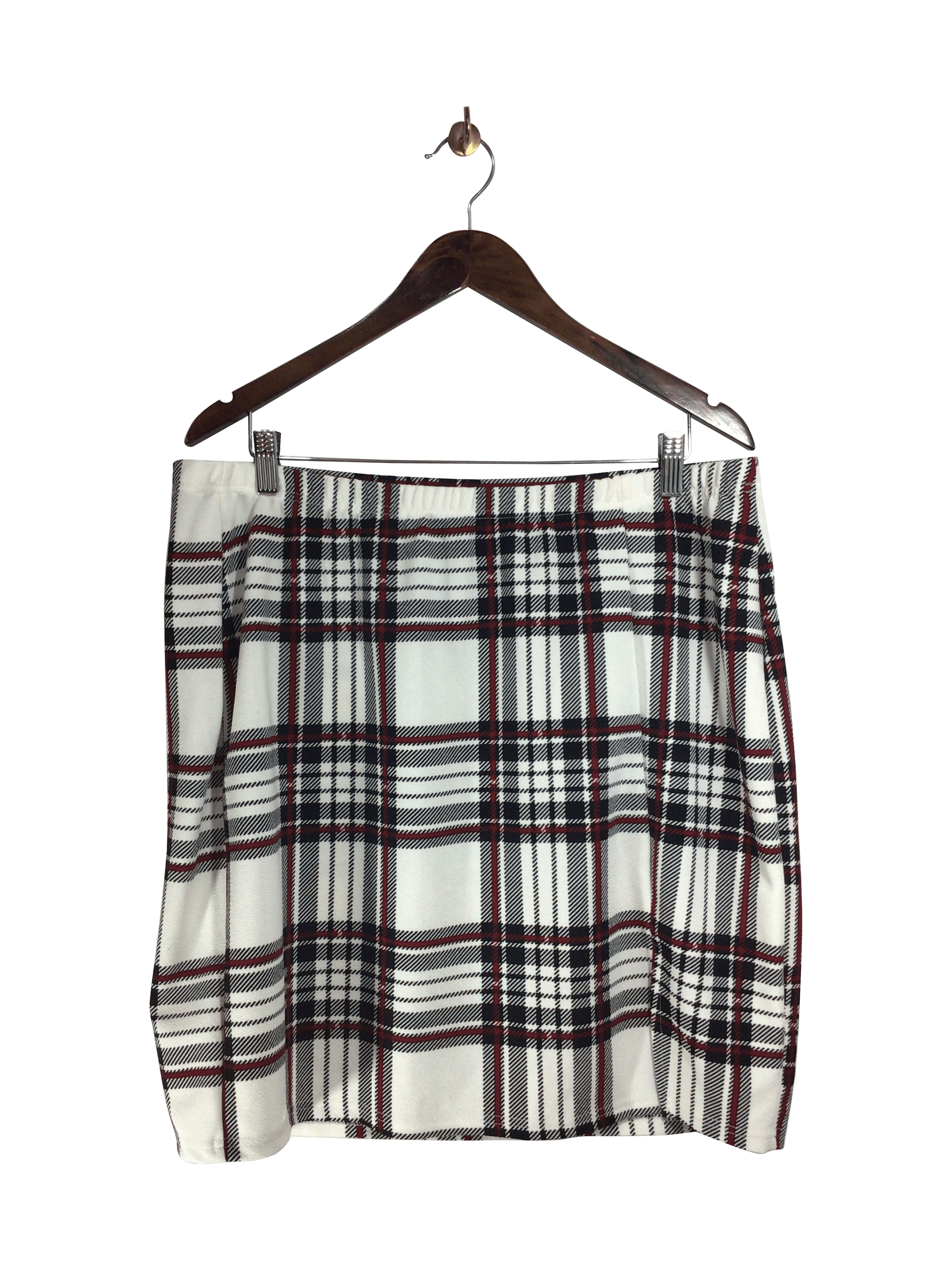 SHEIN Women Casual Skirts Regular fit in White - 3XL