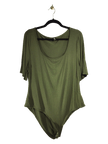 SHEIN Women Bodysuits Regular fit in Green - 4XL